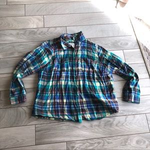 Sonoma 2x cotton flannel button down shirt